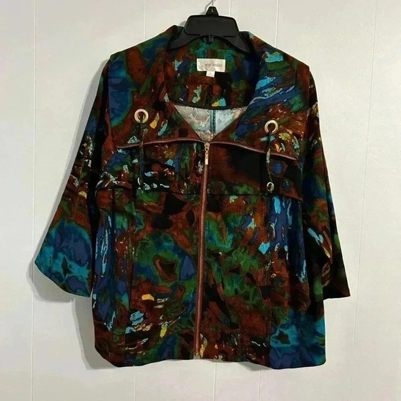 Women’s size large Erin London 3/4 sleeve jacket.‎ Great, preowned condition - Picture 1 of 15